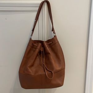 Shinola camel leather bag